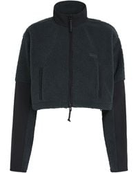 Skims - Teddy Cropped Zip-Up Jacket - Lyst