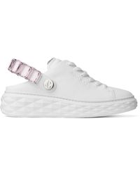 Jimmy Choo - Diamond Maxi Leather Slingback Sneakers - Lyst