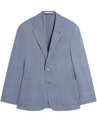 dunhill - Wool-Silk Check Cavendish Blazer - Lyst