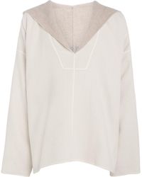 Rick Owens - Camel Hair Double-Faced Kaftan Hoodie - Lyst