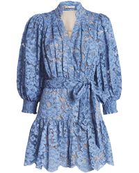Alice + Olivia - Lace Cora Shirt Dress - Lyst