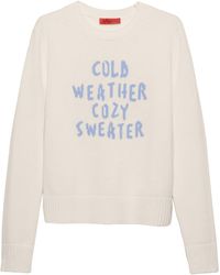 MAX&Co. - Wool-Cashmere Embroidered Sweater - Lyst