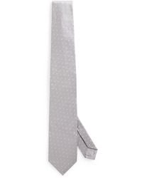 Isaia - Silk Polka Dot Tie - Lyst