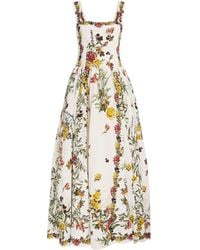 Alice + Olivia - Fit-And-Flare Vera Midi Dress - Lyst