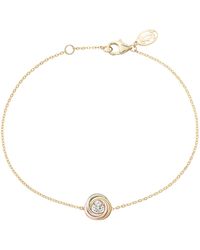 Cartier - Mixed And Diamond Trinity Bracelet - Lyst