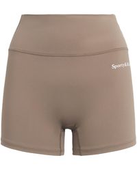 Sporty & Rich - Logo Serif Biker Shorts - Lyst