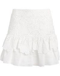 Sandro - Guipure Lace Mini Skirt - Lyst