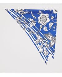 Harrods - Silk Gilded Butterfly Print Scarf - Lyst