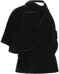 Rohe - Velvet Draped Open-Back Top - Lyst