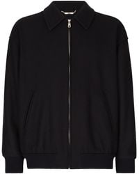 Dolce & Gabbana - Wool-Blend Bomber Jacket - Lyst