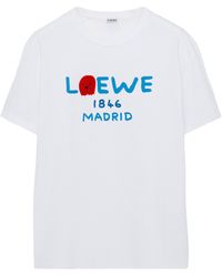 Loewe - Cotton Relaxed Lion T-Shirt - Lyst