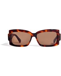 Max Mara - Acetate Square-Frame Sunglasses - Lyst