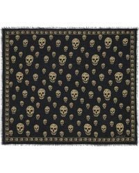 McQueen - Modal-Silk Skull Scarf - Lyst