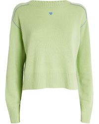 MAX&Co. - Cashmere Embroidered Heart Sweater - Lyst