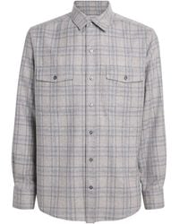Agnona - Silk-Wool Check Shirt - Lyst