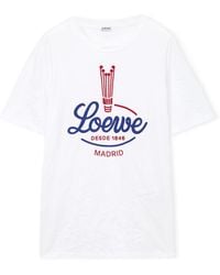 Loewe - Cotton Graphic Logo T-Shirt - Lyst