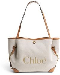 Chloé - Canvas Clover Carry Tote Bag - Lyst