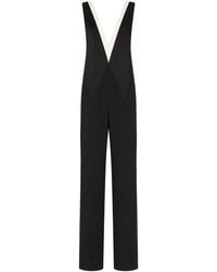 Tom Ford - Crepe Satin V-Neck Jumpsuit - Lyst