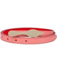 Christian Louboutin - Bettina Leather Reversible Belt - Lyst