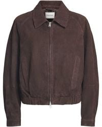 Charoux - Suede Mimi Cropped Jacket - Lyst