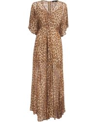 Maje - Leopard Print Maxi Dress - Lyst