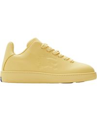 Burberry - Leather Embossed Box Sneakers - Lyst