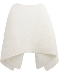 Pleats Please Issey Miyake 'Basic Madame-T Small' Stole in White
