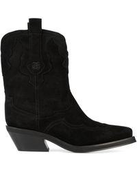 The Kooples - Suede Cowboy Boots 40 - Lyst