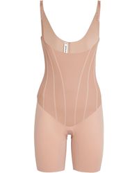Spanx - Supersculpt Totalcontour Open-Bust Mid-Thigh Bodysuit - Lyst