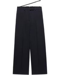 Tom Ford - Virgin Wool Belted Trousers - Lyst
