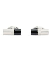 Babette Wasserman - Rhodium-Plated Stone Bar Cufflinks - Lyst