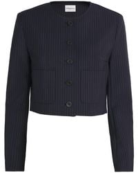 Claudie Pierlot - Wool-Blend Stripe Blazer - Lyst