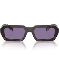 Prada - Acetate Rectangular Sunglasses - Lyst