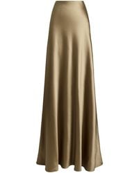 Ralph Lauren - Satin Masina Maxi Skirt - Lyst