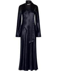 Marella - Satin V-Neck Maxi Dress - Lyst