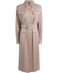 Fabiana Filippi - Wool-Blend Safari Midi Dress - Lyst