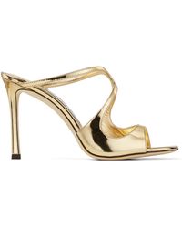 Jimmy Choo - Anise 95 Leather Sandals - Lyst