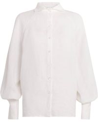 Eleventy - Linen Long-Sleeve Shirt - Lyst