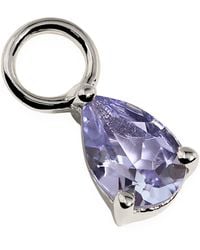 Astrid & Miyu - And Tanzanite Birthstone Earring Charm - Lyst