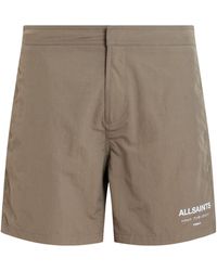 AllSaints - Underground Swim Shorts - Lyst
