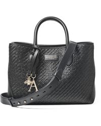 Aspinal of London - Midi Woven Leather London Tote Bag - Lyst