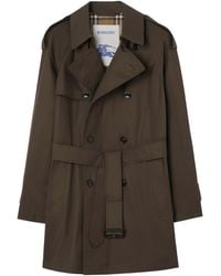 Burberry - Cotton Gabardine Leadenham Trench Coat - Lyst