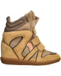 Isabel Marant - Suede Bekett Wedge Sneakers 50 - Lyst