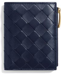 Bottega Veneta - Small Nappa Leather Intrecciato Bifold Wallet - Lyst