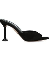 Aquazzura - Suede Bisous Mules 85 - Lyst