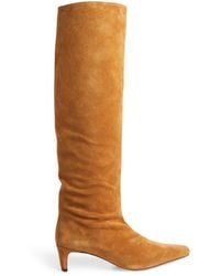 STAUD - Suede Wally Knee-high Boots 55 - Lyst
