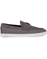 Christian Louboutin - Chambeliboat Leather Boat Shoes - Lyst