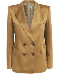 Blazé Milano - Satin Novalis Charmer Double-Breasted Blazer - Lyst