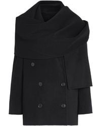 Camilla & Marc - Wool-Blend Scarf-Neck Memoria Coat - Lyst