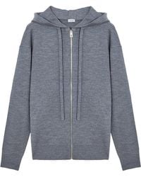 Loewe - Wool Anagram Zip-Up Hoodie - Lyst